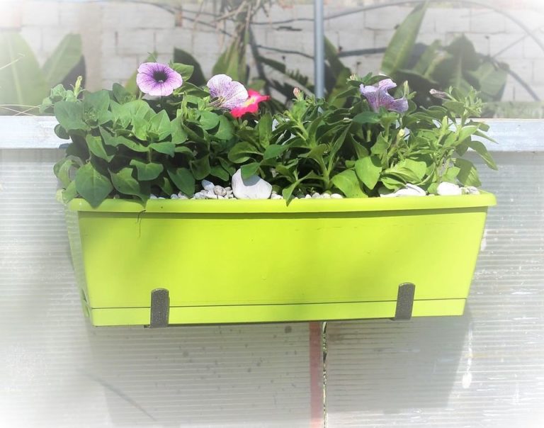 Support Suspendu Pour Pots De Fleurs – Pour Balustrade De Balcon, Clôture – En Fer, Décoration Extérieure – Jardinière Murale Pratique